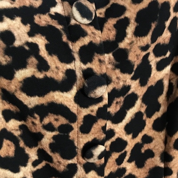 Zara Leopard Print Midi Pencil Dress - Picture 5 of 5